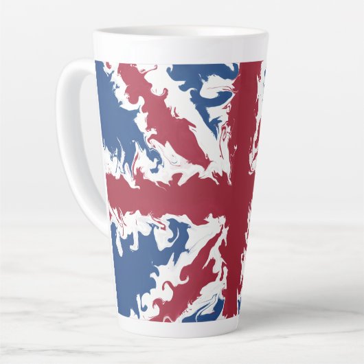 Union Jack Liquid Art Milchtasse (Linke Ecke)