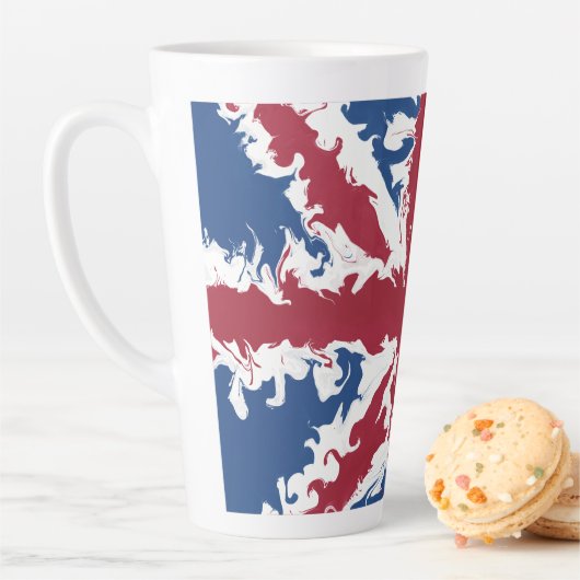 Union Jack Liquid Art Milchtasse (Beispiel)