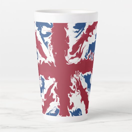 Union Jack Liquid Art Milchtasse (Vorderseite)