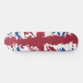Union Jack Liquid Art Skateboard (Horizontal)