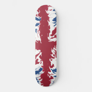 Union Jack Liquid Art Skateboard