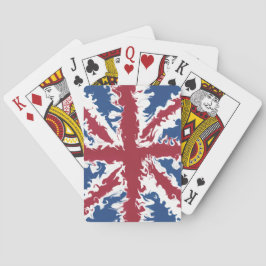 Union Jack Liquid Art Spielkarten
