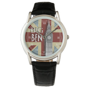 Union Jack London Big Ben Wrist Armbanduhr