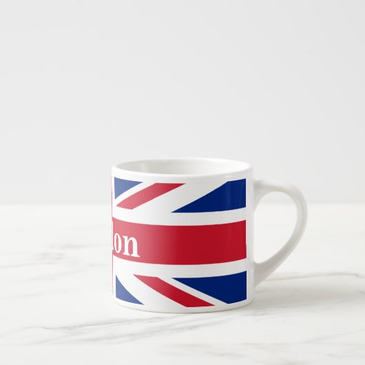 Union Jack London ~ Britische Flagge Espressotasse (Rechts)