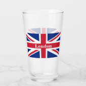 Union Jack London ~ Britische Flagge Glas (Rückseite)