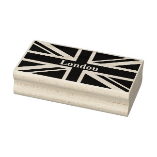 Union Jack London ~ Britische Flagge Gummistempel