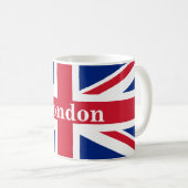 Union Jack London ~ Britische Flagge  Kaffeetasse (VorderseiteRechts)
