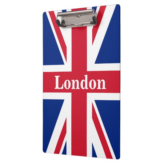 Union Jack London ~ Britische Flagge Klemmbrett (Links)