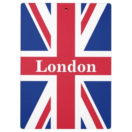 Union Jack London ~ Britische Flagge Klemmbrett (Rückseite)