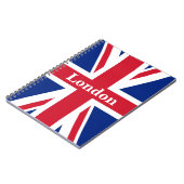 Union Jack London ~ Britische Flagge Notizblock (Linke Seite)