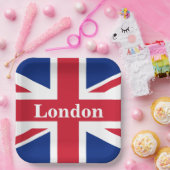 Union Jack London ~ Britische Flagge Pappteller (Party)