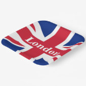 Union Jack London ~ Britische Flagge Pappteller (Gewinkelt)