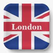 Union Jack London ~ Britische Flagge Pappteller (Vorderseite)