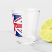Union Jack London ~ Britische Flagge Schnapsglas (Rechts)