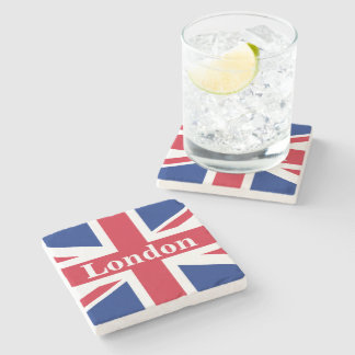 Union Jack London ~ Britische Flagge Steinuntersetzer