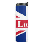 Union Jack London ~ Britische Flagge Thermosbecher (Nach links gedreht)