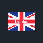 Union Jack London ~ British Flag Canvas Print Leinwanddruck<br><div class="desc">Flagge des Vereinigten Königreichs Großbritannien und Nordirland mit Londoner Text. Verlassen,  Text anpassen oder leer machen.</div>