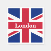 Union Jack London ~ British Flag Paper Dinner Napo Serviette (Vorderseite)