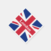 Union Jack London ~ British Flag Paper Dinner Napo Serviette (Ecke)