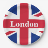 Union Jack London ~ British Flag Paper Plate Pappteller (Vorderseite)