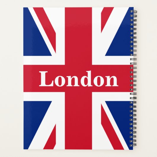 Union Jack London ~ British Flag Planer (Rückseite)