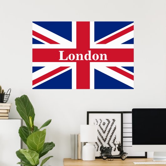 Union Jack London ~ British Flag Poster (Heimbüro)