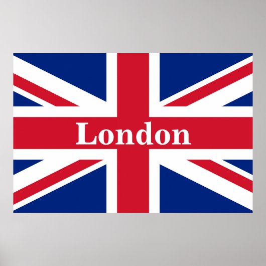 Union Jack London ~ British Flag Poster (Vorne)