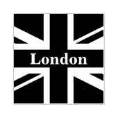 Union Jack London ~ British Flag Rubber Briefmarke Gummistempel (Prägung)