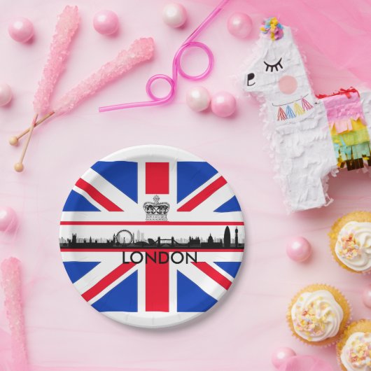 Union Jack London Skyline Theme Party Paper Teller (Party)