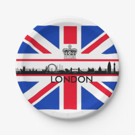 Union Jack London Skyline Theme Party Paper Teller