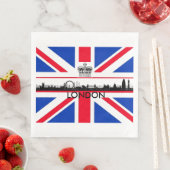 Union Jack London Skyline Themenpapier Napkins Serviette (Beispiel)