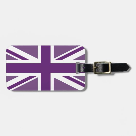 Union Jack Luggage Tag Gepäckanhänger (Vorderseite horizontal)