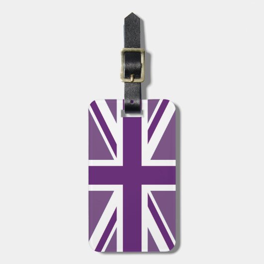 Union Jack Luggage Tag Gepäckanhänger (Vorderseite vertikal)