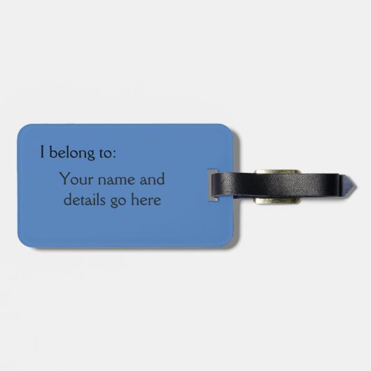 Union Jack Luggage Tag Gepäckanhänger (Rückseite horizontal)