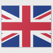 Union Jack Matte Wrapping Paper, 30" x 6' Geschenkpapier (Flach)