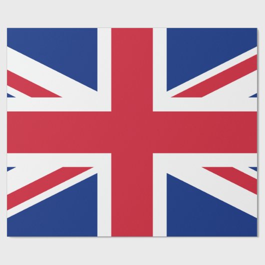 Union Jack Matte Wrapping Paper, 30" x 6' Geschenkpapier (Flach)