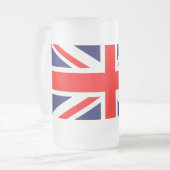 Union Jack Mattiert Beer Tasse (Vorderseite Links)