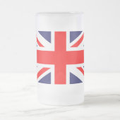 Union Jack Mattiert Beer Tasse (Mittel)