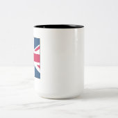 Union Jack Medium Sized Two Tone 15 oz. Mug Zweifarbige Tasse (Mittel)