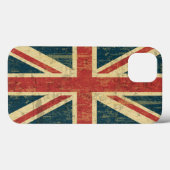 Union Jack mit Grungy-Effekt Case-Mate iPhone Hülle (Rückseite (Horizontal))