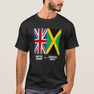 Union Jack mit jamaikanischer Flagge und britische T-Shirt