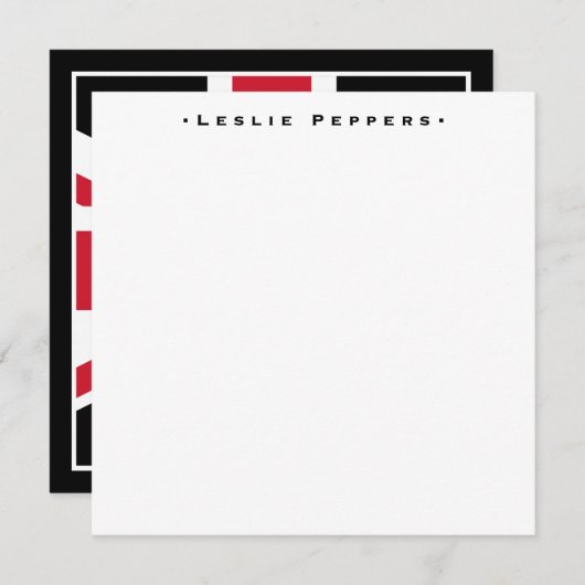 Union Jack Mitteilungskarte (Vorne/Hinten)