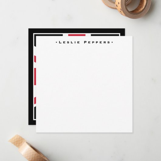 Union Jack Mitteilungskarte (Vorderseite/Rückseite Beispiel)