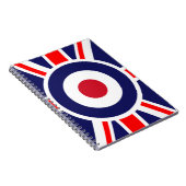Union Jack Mod England Ziel Notizblock (Rechte Seite)