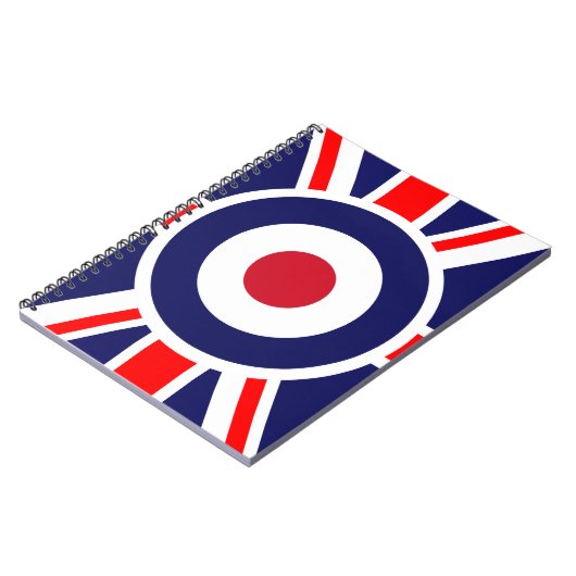 Union Jack Mod England Ziel Notizblock (Linke Seite)