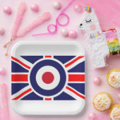 Union Jack Mod England Ziel Pappteller (Party)