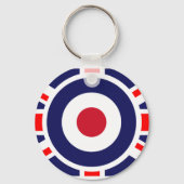 Union Jack Mod England Ziel Schlüsselanhänger (Vorderseite)