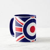 Union Jack Mod England Ziel Tasse (Vorderseite Links)