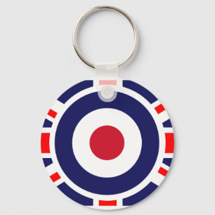 Union Jack Mods England Target Schlüsselanhänger