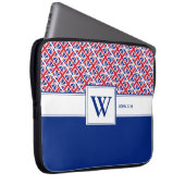 UNION JACK Monogram Custom Christlich UK Laptopschutzhülle (Vorne Rechts)